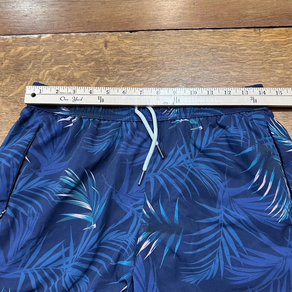 Maamgic Tropical Leaf Print‎ Men's Swim Trunks sz small